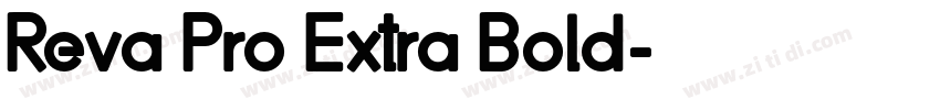 Reva Pro Extra Bold字体转换